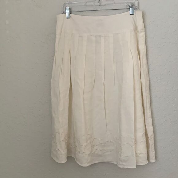 Emma James Linen Blend Blouse/ Skirt Set  Size 12 - Picture 3 of 16